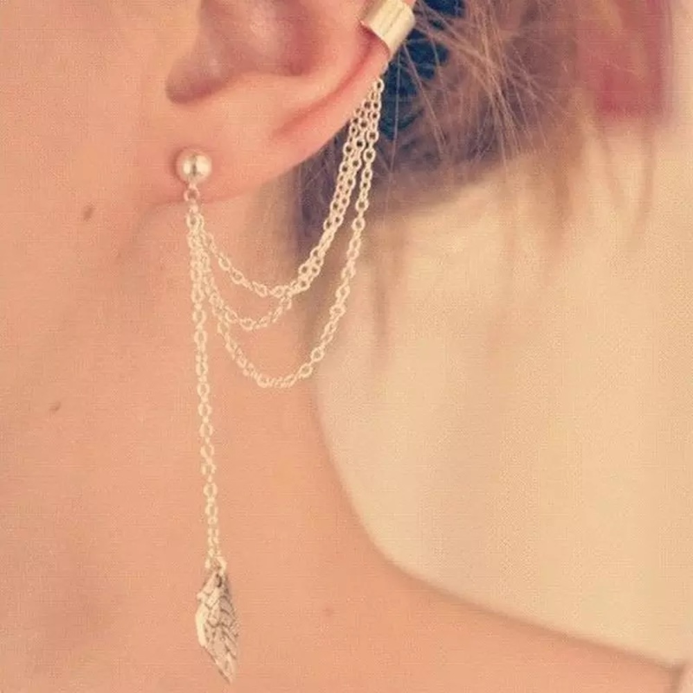 Ear Cuff Leaf Earring